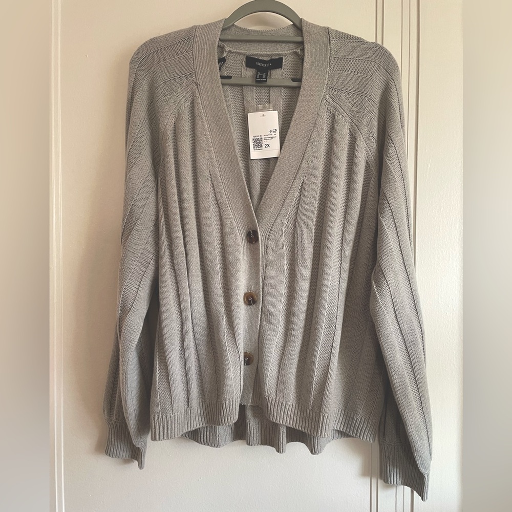 Forever21+ Raglan Sleeve Cardigan